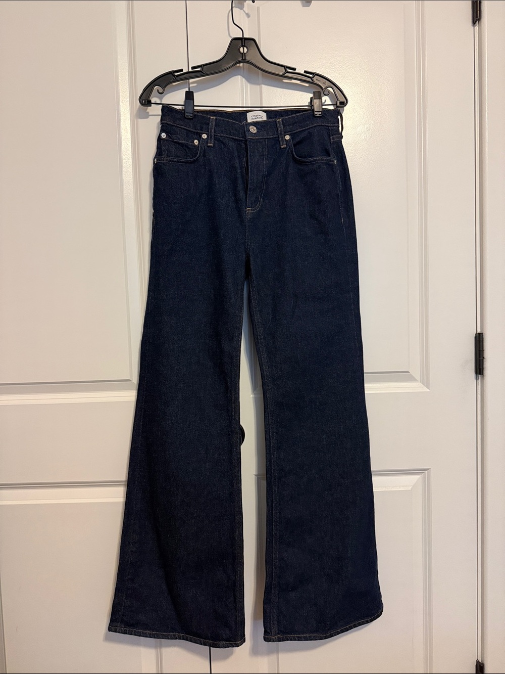 Citizens Of Humanity Dark Blue Wide-Leg Jeans